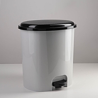 Ведро с педалью, цвет светло-серый