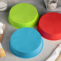 Форма для выпечки "Круг" 26х6 см, цвета МИКС