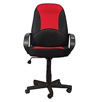 Кресло офисное BRABIX City EX-512, ткань чёрная/красная
