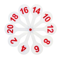 Касса "Веер", цифры от 1 до 20