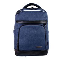 Рюкзак молодёжный deVENTE Business, 44 х 32 х 16 см, эргономичная спинка, тёмно-синий