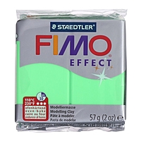 Полимерная глина запекаемая 57г FIMO neon effect, зеленый