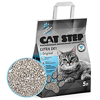 Наполнитель минеральный впитывающий CAT STEP Extra Dry Original, 5 л