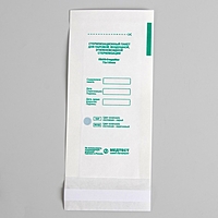 Крафт-пакет для стерилизации, влагопрочный, 75 × 150 мм, цвет белый