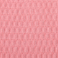 Вязаный плед "Крошка Я" Рисунок кубик, 90х90 см, розовый