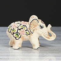 Набор сувениров "Слоны шамотные" ангоб