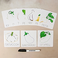 Карточки-прописи "Овощи" Ф901