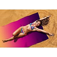 Пляжное покрывало «Багровый закат», размер 145 × 200 см
