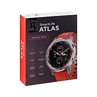 Смарт-часы Smarterra SmartLife ATLAS, 1.3", TFT, IP67, Bt4.0, 230 мАч, серебристые