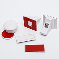 Блокиратор для выдвижных шкафов на магните, набор 2 шт., цвет белый