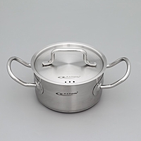 Кастрюля  1 л  "Общепит" d-=4 h=7 металл.кр. ТРС