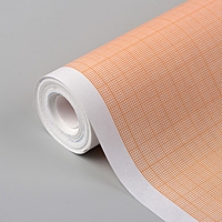 Масштабно-координатная бумага, 60 г/кв.м, 87 см, 10 м, цвет оранжевый