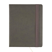 Дневник тв обл 1-11кл deVENTE, Grey к/з тон бл, резинка,ляссе 80г/м² 2021057