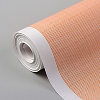 Масштабно-координатная бумага, 60 г/кв.м, 64 см, 10 м, цвет оранжевый
