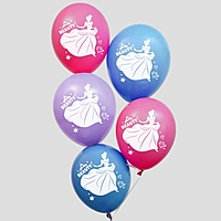 Воздушные шары "С Днем Рождения!", Принцессы 12 дюйм (набор 50 шт)