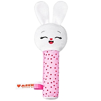 Игрушка на палочке «Зайка Банни», пищалка