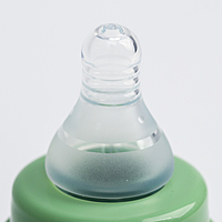 Бутылочка в силиконовом чехле, стекло, 120 мл., цвет МИКС для мальчика