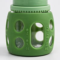 Бутылочка в силиконовом чехле, стекло, 60 мл., цвет МИКС для мальчика