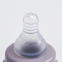 Бутылочка в силиконовом чехле, стекло, 120 мл., цвет МИКС для девочки