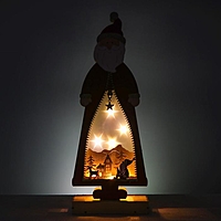 Новогодний декор с подсветкой "Дед мороз" 2АА 7х15х39 см