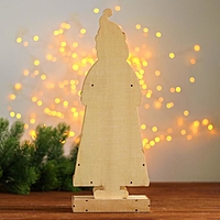 Новогодний декор с подсветкой "Дед мороз" 2АА 7х15х39 см