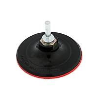 Насадка с липучкой для дрели и УШМ TUNDRA, М14, с адаптером, твердая, 100 мм