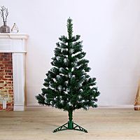 Ель искусственная Никольская иней 1,2 м (подставка пластик)