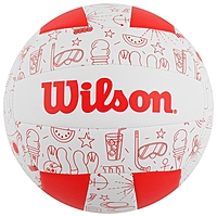 Мяч вол. "Wilson Seasonal" арт.WTH10320XB, р.5, 18 пан, композит.кожа, маш.сшивка, бело-крас