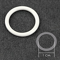 Кольцо для бретелей железо 1см (наб 20шт цена за наб) белый АУ