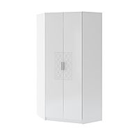 Шкаф угловой «Тиффани» №34, 1070×1070×2250 мм, цвет белый текстурный