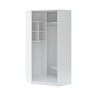 Шкаф угловой «Тиффани» №34, 1070×1070×2250 мм, цвет белый текстурный