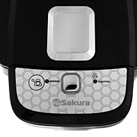Термопот Sakura SA-1346BS, 750 Вт, 6 л, 2 способа подачи воды, чёрный