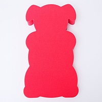 Подкладка для купания макси "Мишка", цвет красный