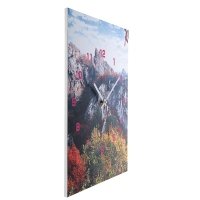 Настенные часы-картина 3 в 1 "Осень в горах", 30 × 40 см