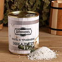 Соль для бани с травами "Эвкалипт" в банке