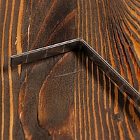 Кочерга узбекская с деревянной ручкой, с узором 40/1см, сталь 3мм