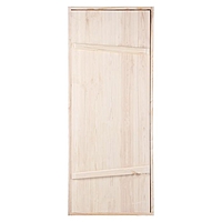 Дверной блок для бани, 170×70см, из сосны, на клиньях, массив, "Добропаровъ" 4271556