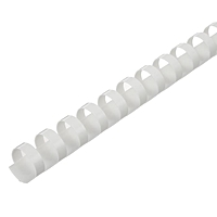 Пружины пластик D=16мм Гелеос, белые, 100шт.