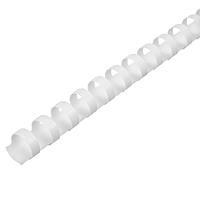 Пружины пластик D=12мм Гелеос, белые, 100шт.