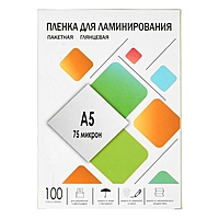 Пленка для ламинирования А5 Гелеос 154*216мм, 75мкм, глянец, 100л.