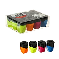 Точилка с контейнером двойная МИКС Классика