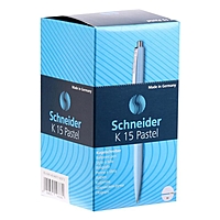 Ручка шариковая автомат Schneider "K15" узел 1,0мм, корпус пастель микс, синяя 130840