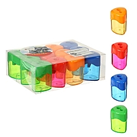 Точилка с контейнером двойная МИКС Классика