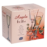 Набор бокалов для вина 185 мл "Анжела", 6 шт