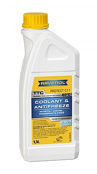 Антифриз Ravenol TTC Cold Climate Premix -60 1,5 л желтый