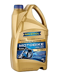 Масло моторное Ravenol Motobike 4-T Ester 10W-60 4 л синт.