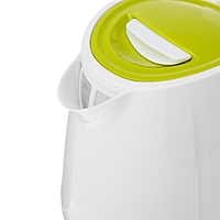 Чайник электрический ENERGY E-234, пластик, 1100 Вт, 1 л, бело-зеленый