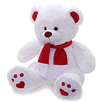 Мягкая игрушка "Медведь Кельвин" белый, 70 см МКЛ-70б