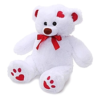 Мягкая игрушка "Медведь Кельвин" белый, 50 см МКЛ-50б