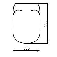 Сидение и крышка для унитаза Ideal Standard Tesi T352701, тонкое, с микролифтом